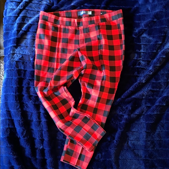 old navy plaid leggings